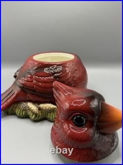 RETIRED FAT CARDINAL COOKIE JAR Phyllis Driscoll BIG SKY CARVERS Red Bird