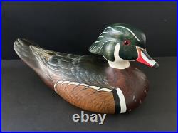 Rare 2002 Big Sky Carvers Decoy Wood Duck Signed by Linda Williams #8/12