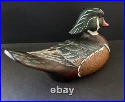 Rare 2002 Big Sky Carvers Decoy Wood Duck Signed by Linda Williams #8/12