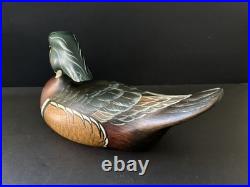Rare 2002 Big Sky Carvers Decoy Wood Duck Signed by Linda Williams #8/12
