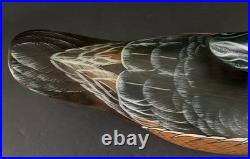 Rare 2002 Big Sky Carvers Decoy Wood Duck Signed by Linda Williams #8/12