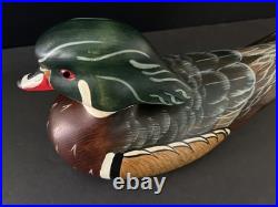 Rare 2002 Big Sky Carvers Decoy Wood Duck Signed by Linda Williams #8/12