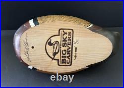 Rare 2002 Big Sky Carvers Decoy Wood Duck Signed by Linda Williams #8/12