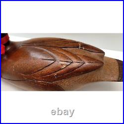 Rare Abercrombie & Fitch Wooden Duck Goose Craig Fellows Big Sky Carvers VTG