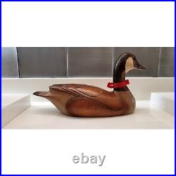 Rare Abercrombie & Fitch Wooden Duck Goose Craig Fellows Big Sky Carvers VTG