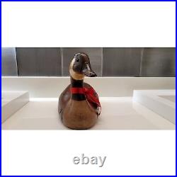 Rare Abercrombie & Fitch Wooden Duck Goose Craig Fellows Big Sky Carvers VTG