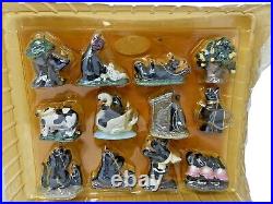 Rare BearFoots By Jeff Fleming 12 days of christmas ornament set Signed Big Sky