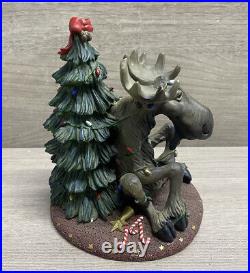 Rare Bearfoots Mountain Moose Christmas Tree Big Sky Carvers 2000 7 HTF