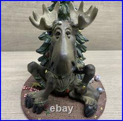 Rare Bearfoots Mountain Moose Christmas Tree Big Sky Carvers 2000 7 HTF