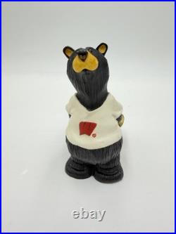 Rare Bearfoots Wisconsin Collegiate Collection Big Skies Carvers Figurine