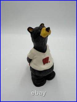 Rare Bearfoots Wisconsin Collegiate Collection Big Skies Carvers Figurine