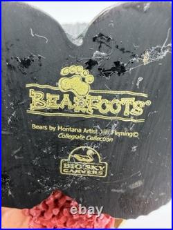 Rare Bearfoots Wisconsin Collegiate Collection Big Skies Carvers Figurine