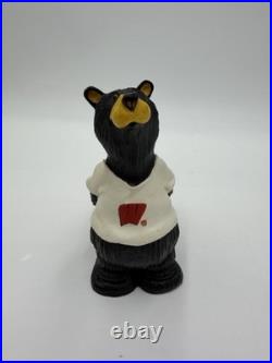 Rare Bearfoots Wisconsin Collegiate Collection Big Skies Carvers Figurine