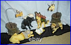 Rare Big Sky Carvers 9-pc Canine or Dogtivity Nativity Set! 