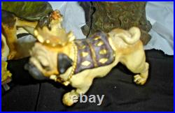 Rare Big Sky Carvers 9-pc Canine or Dogtivity Nativity Set! 