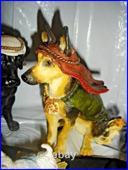 Rare Big Sky Carvers 9-pc Canine or Dogtivity Nativity Set! 