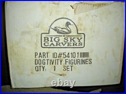 Rare Big Sky Carvers 9-pc Canine or Dogtivity Nativity Set! 