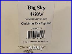 Rare Big Sky Carvers BEARFOOTS BEAR By Jeff Fleming CHRISTMAS EVE Figurine EC