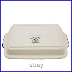 Rare Big Sky Carvers High Country Harmony Casserole VTG Baking Dish HTF Bear