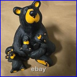 Rare Big Sky Carvers Jeff Fleming Bearfoots Bear Mama's Home Figurine