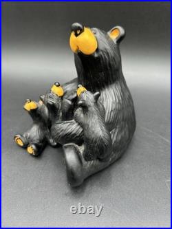 Rare Big Sky Carvers Jeff Fleming Bearfoots Bear Mama's Home Figurine