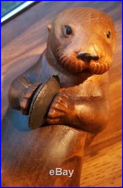 Rare Big Sky Carvers Masters Edition Wood Sea Otter The Baykeeper