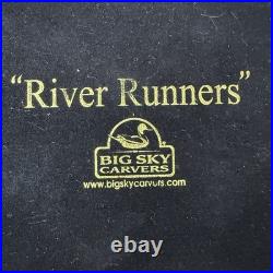 Rare Big Sky Carvers River Runners Wild Horses Fountain Marc Pierce Sculpture