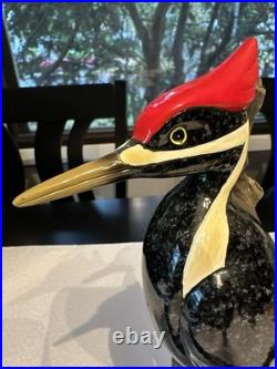 Rare Big Sky Carvers Sand Cast Woodpecker Deep Woods Prince Sculpture Pileated