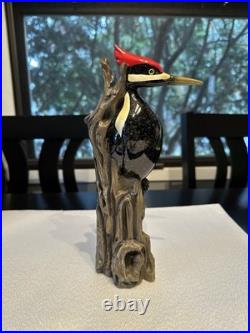 Rare Big Sky Carvers Sand Cast Woodpecker Deep Woods Prince Sculpture Pileated