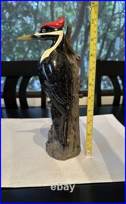 Rare Big Sky Carvers Sand Cast Woodpecker Deep Woods Prince Sculpture Pileated
