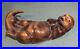Rare-Big-Sky-Carvers-The-Masters-Editions-Wildlife-Woodcarvings-Otter-No-Clam-01-tmms