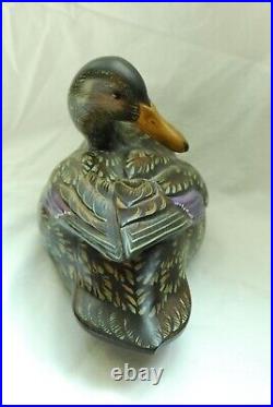 Rare Big Sky Carvers The Masters' Editions Woodcarvings Knave Duck Carving