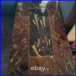 Rare Big Sky Carvers Wooden Bear and Marble Table Top Carving