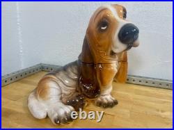 Rare COOKIE JAR Bassett Hound Dog, Big Sky Canine Phyllis Driscoll