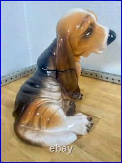 Rare COOKIE JAR Bassett Hound Dog, Big Sky Canine Phyllis Driscoll