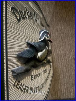 Rare Ducks Unlimited Kentucky Sign 19x15 By Big Sky Carvers