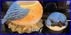 Rare Fat Bird Bluebird Cookie Jar Big Sky Carvers Phyllis Dricsoll HTF
