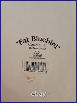 Rare Fat Bird Bluebird Cookie Jar Big Sky Carvers Phyllis Dricsoll HTF