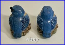 Rare Fat Bird Bluebird Cookie Jar Big Sky Carvers Phyllis Dricsoll Salt Shakers