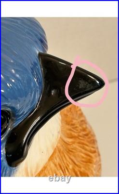 Rare Fat Bird Bluebird Cookie Jar Big Sky Carvers Phyllis Dricsoll Salt Shakers