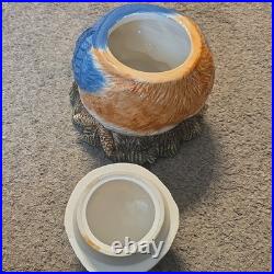 Rare Fat Bluebird Cookie Jar Big Sky Carvers Phyllis Driscoll Large