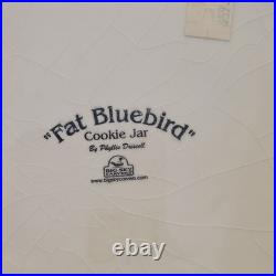 Rare Fat Bluebird Cookie Jar Big Sky Carvers Phyllis Driscoll Large