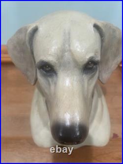 Rare Pamela Shawley Weaver Yellow Labrador Retriever Sculpture Big Sky Carvers