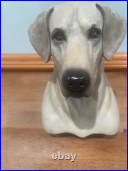 Rare Pamela Shawley Weaver Yellow Labrador Retriever Sculpture Big Sky Carvers