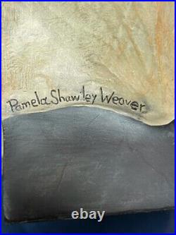 Rare Pamela Shawley Weaver Yellow Labrador Retriever Sculpture Big Sky Carvers