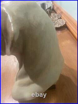 Rare Pamela Shawley Weaver Yellow Labrador Retriever Sculpture Big Sky Carvers