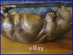 Rare Sea Otter By Big Sky Carvers Masters Edition Woodcarving Bozeman Mt