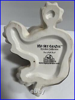Rare Vintage Beagle Dog Cookie Treat Jar Canine Blue Sky Carvers Ceramic