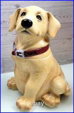 Rare Yellow Lab 12 Cookie Jar by Big Sky Carvers Canine Kitchen Collection 2001