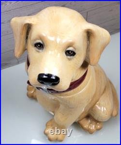 Rare Yellow Lab 12 Cookie Jar by Big Sky Carvers Canine Kitchen Collection 2001
